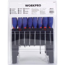 Workpro WP200507 100 Parça Duvar Askı Aparatlı Profesyonel Cr-V Manyetik Tornavida ve Bits Uç Seti