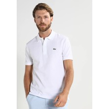 Lacoste Erkek Klasik Fit Beyaz Polo Yaka Tişört