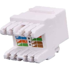 RJ45 Cat6  180 Derece Keystone Jack