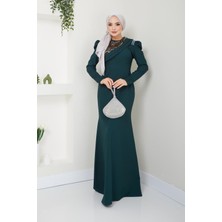 Ayşe Melek Tasarım Pul Detaylı Balık Abiye Albise 2708