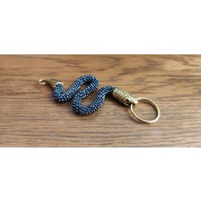 Çakır Grup Bohem Özel Üretim Oto ve Ev Anahtarlığı El Işi Örme Şık Tasarımlı Yılan Motifli Anahtarlık