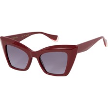 Gigi Studios 6761 6 Cat Eye Bordo Kadın Güneş Gözlüğü