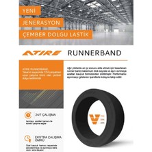 Atire 22X12-16 Runner Band Çemberli Düz Iz Bırakmayan Dolgu Forklift Lastiği