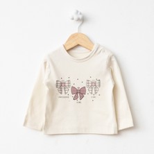 For My Baby Baby Fou Gül Baskı Yelekli Takım