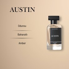 ILLUSIONE Austin EDP Erkek Parfüm, Odunsu-Baharatlı-Amber, Erik, Sedir, Paçuli, Misk, 100 ml