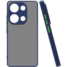 Adige Xiaomi Redmi Note 13 Pro 4g Kılıf Hux Arkası Buğulu Sert Mika + Ekran Koruyucu