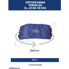 Orthofarma Tek Ürün 3 Farklı Kullanım Ayak ve El Bileği Için Termojel - Sıcak Soğuk Kompres 26X11 cm - Kumaş Buz Jel