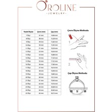 Oroline Kuyumculuk 14 Ayar Altın Taşlı Yaprak Kadın Yüzük