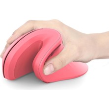 Seenda Ergonomik Kablosuz Dikey Mouse, Bluetooth 4.0+Usb - Gül Pembesi