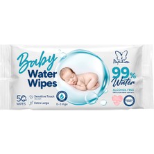 Papilion Baby Water Wipes %99 Saf Su Içeren Islak Mendil 50 Yaprak