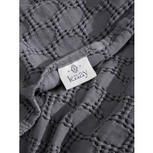 KAAY Stone Wash Pike / Yatak Örtüsü Çift Kişilik 220x240 Antrasit