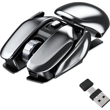 Dancesoul Benzersiz Görünümlü Sessiz Kablosuz Mouse USB ve Type-C Şarjlı