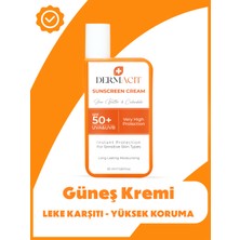 Dermacıt Hassas Ciltler Için Leke Karşıtı Güneş Kremi - Sunscreen Cream Spf 50+ (Uva & Uvb, 50ML)