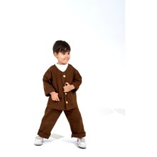 Eyc Baby Çocuk Oversize Gabardin Pantalonlu 2 Li Alt Üst Takım