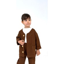 Eyc Baby Çocuk Oversize Gabardin Pantalonlu 2 Li Alt Üst Takım