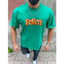 Ormancı Giyim Yeşil Sırt Baskılı Oversize T-Shirt