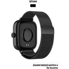 TECHTONİC Xiaomi Redmi Watch 4 Uyumlu Metal Hasır Örgü Mıknatıslı Ayarlanabilir Paslanmaz Kordon Kayış