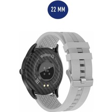 TECHTONİC Huawei Watch Ultimate Keşif Siyahı Uyumlu Yumuşak Silikon Desenli Kordon Kayış (22MM)