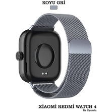 TECHTONİC Xiaomi Redmi Watch 4 Metal Milano Hasır Paslanmaz Çelik Yüksek Kalite Kordon Kayış