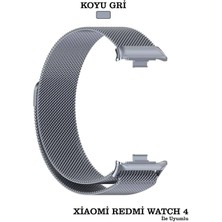 TECHTONİC Xiaomi Redmi Watch 4 Metal Milano Hasır Paslanmaz Çelik Yüksek Kalite Kordon Kayış