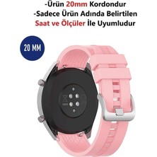 TECHTONİC Huawei Watch Gt2 Gt3 42MM Uyumlu 20MM Silikon Yumuşak Doku Desenli Kordon