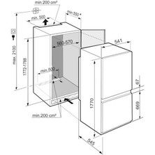 Lıebherr Icnsf 5103 F Enerji Sınıfı 253 lt  Dondurucu Özelliği No Frost Buzdolabı