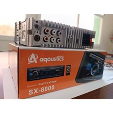 Audiomax Aqoustics SX-8000 6rca Işlemcili USB Bluetooth Profesyonel Oto Teyp