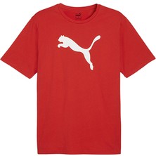 Puma Teamrise Logo Jersey Cotton Erkek Günlük Tişört 65870501 Kırmızı