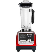Vosco Bar Blender Pro Dijital 2 Lt Buz Kırıcılı 2200W Kırmızı