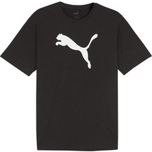 Puma Teamrise Logo Jersey Cotton Erkek Günlük Tişört 65870503 Siyah