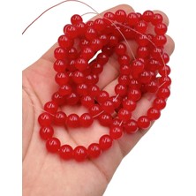 Ebruli Boncuk 8 mm Cam Boncuk Tesbih Aksesuar Boncuk Bead (2 Dizi)