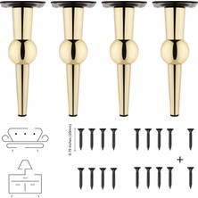 Kms Bs Alüminyum Mobilya Ayağı Koltuk Puf Dolap Tv Ünite Ayağı 200MM Altın