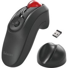 Elecom Relacon El Tipi Trackball Mouse, Başparmak Kontrolü, 2.4 Ghz Kablosuz