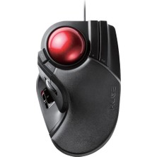 Elecom Huge Trackball Mouse, Kablolu, Parmakla Çalıştırılan, 8 Düğmeli