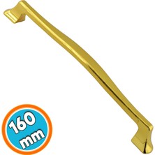 Nzb Mobilya Kulp Altın Metal 160 mm - 16 cm Mutfak Çekmece Dolap Dolabı Kapak Kulbu Kulpu Kulpları