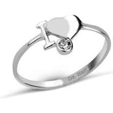 Kuyumcudükkanı Kuyumcudukkani Kalp Figürlü Yüzükk-- 10203-W-W