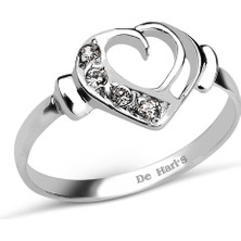 Kuyumcudükkanı Kuyumcudukkani Kalp Figürlü YÜZÜK-10199-W-W