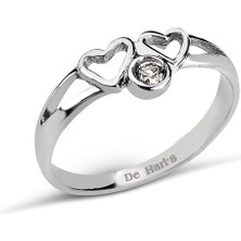 Kuyumcudükkanı Kuyumcudukkani Kalp Figürlü Yüzük- 10200-W-W