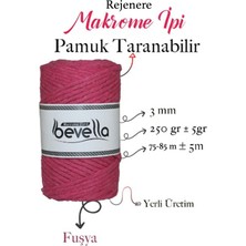 Bevella Makrome Ipi 3 mm Taranabilir 1 Adet 250 gr Fuşya
