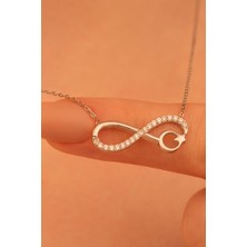 Osmanlı Gümüş  Ayyıldızlı Sonsuzluk Gümüş Kolye