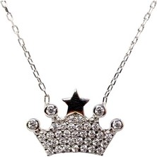 Osmanlı Gümüş Kral Tacı Bayan Gümüş Kolye