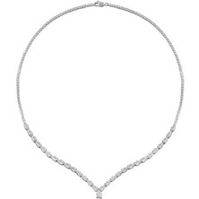 Osmanlı Gümüş Dolunay Zirkon Taşlı Bayan Gümüş Kolye