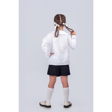 Trend Baby Kids Kız Çocuk Okul Gömleği Dantel Detaylı 5-8 Yaş