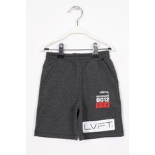 usa baskılı Antrasit Renk Erkek Cocuk Kaprı