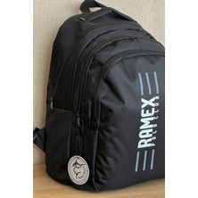 Nemo Bags Siyah Sırt Çantası Büyük Boy Okul Çantası Seyahat Çantası Su Itici Spor Çantası 45X30X15CM 24LT
