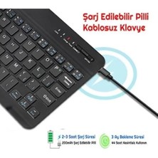 Platoon Rengarenk Tv, Telefon, Tablet, Bilgisayar Uyumlu Şarjlı Klavye, Pilli Mouse Seti