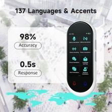 Hasled 138 Dil 5 Yönlü Taşınabilir Wifi Gerektirmeyen Dil Tercüman