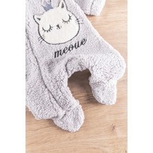 Babymod Kedi Figürlü Peluş Welsoft Kız/erkek Bebek Tulum