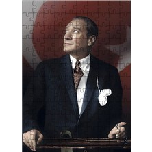 Tablomega Ahşap Mdf Puzzle Yapboz Mustafa Kemal Atatürk 120 Parça 25*35 cm