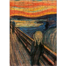 Tablomega Ahşap Mdf Puzzle Yapboz Edvard Munch Çığlık Scream 120 Parça 25*35 cm